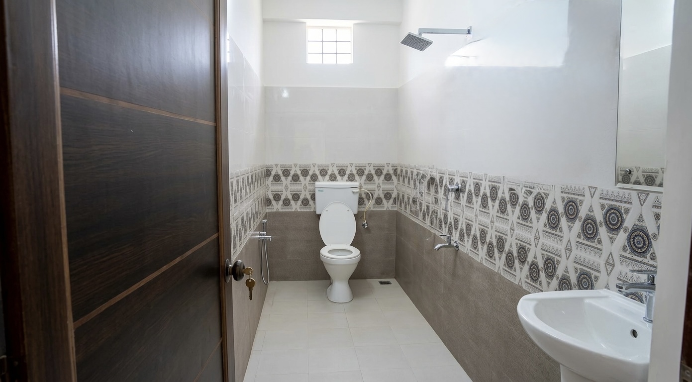 Bathroom at Palace Boys Hostel Kottayam