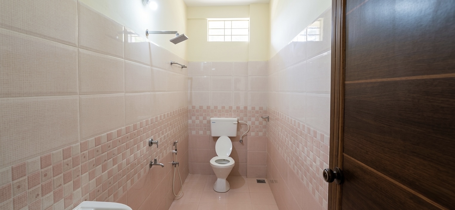 Bathroom – Palace Boys Hostel Kottayam